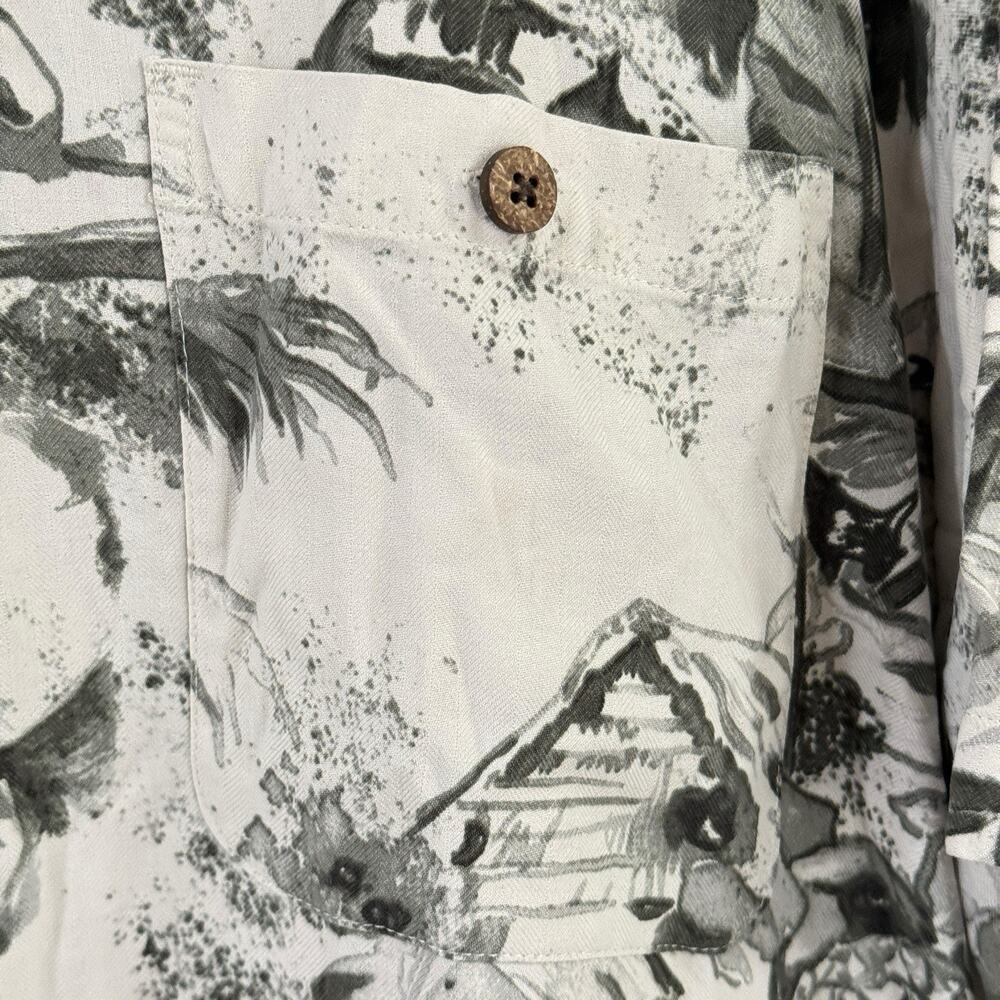 Island Shores Washable 100% Silk Shirt Mens XL Short Sleeve Beach Hawaiian - Picture 3 of 8